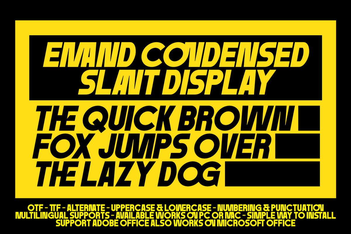 Emand - Sans Condensed Font, a Sans Serif Font by tebaltipislab (Photo 13 of 15)