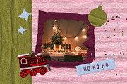 Crepe Paper Christmas Collage Kit, an Object Graphic by Anzhelika (Thumbnail 4 of 11)
