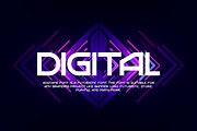 Gostane - Futuristic Tech Font, a Sans Serif Font by QR Design Studio (Thumbnail 3 of 7)