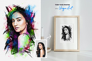 Sketch Art Photo Effect Mockup PSD, a Brushes & More by zahidhossainalif (Thumbnail 2 of 18)