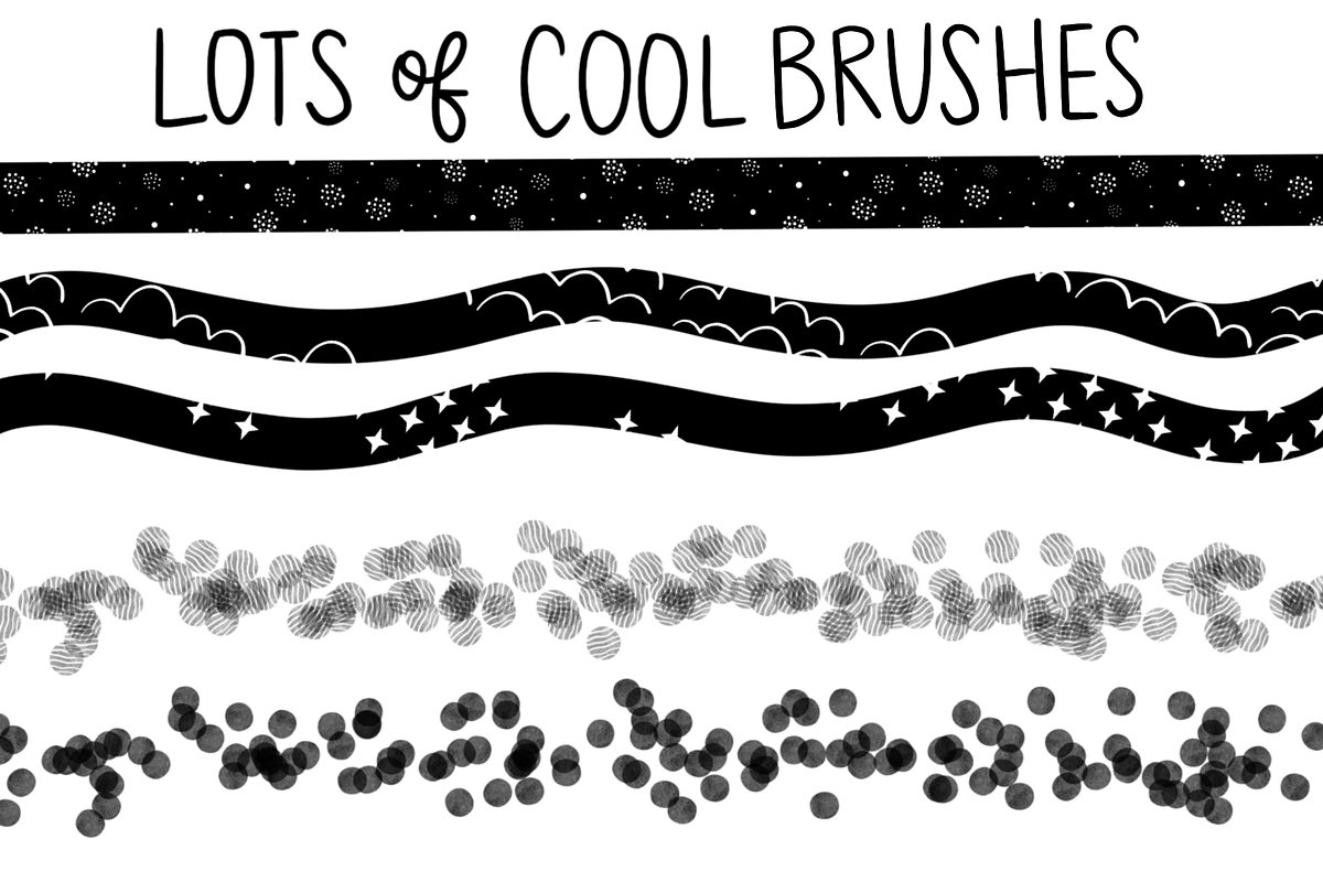 Procreate Stamp Shapes Set Vol.2 preview 5