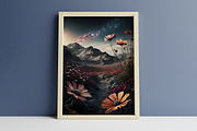 Cosmic Landscape Art Prints, a Background Graphic by DigitalFad (Thumbnail 5 of 5)