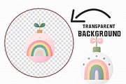 Cute Boho Christmas Clipart, an Illustration by Libby Wishes (Thumbnail 4 of 7)