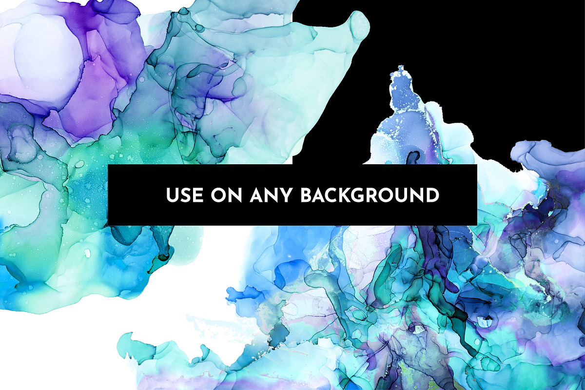 Blue Alcohol Ink Textures, a Texture Graphic by JSolomatina (Photo 4 of 8)