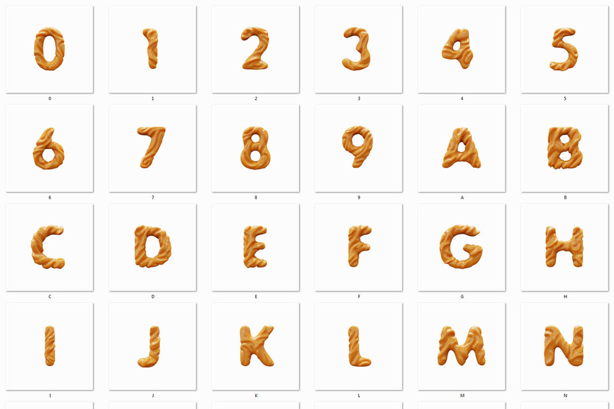 Sticky Toffee - 3D Lettering, a Graphic by MIIM
