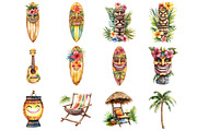 Tropical Tiki Friends, an Illustration by Design Market (Thumbnail 2 of 4)