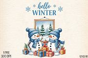Hello Winter png, an Illustration by Designworld (Thumbnail 2 of 5)