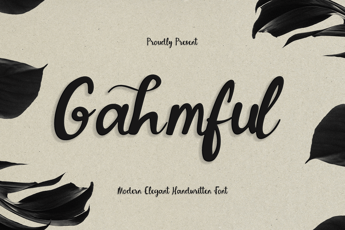 CF Gahmful - Elegant Handwritten, a Handwritten Font by Indotype Foundry (Photo 1 of 10)
