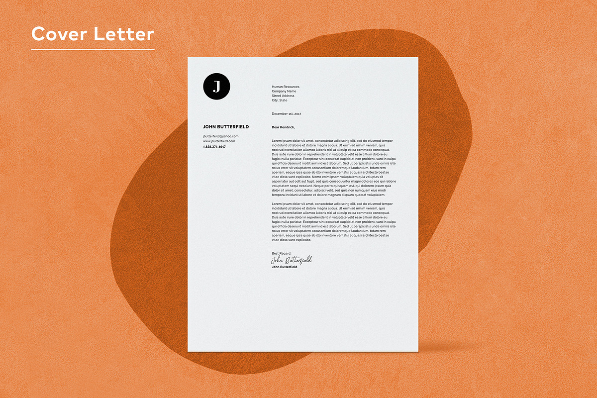 Glyph | Minimal | Free Logo | Clean, a Resume Template by Resumodo (Photo 3 of 8)
