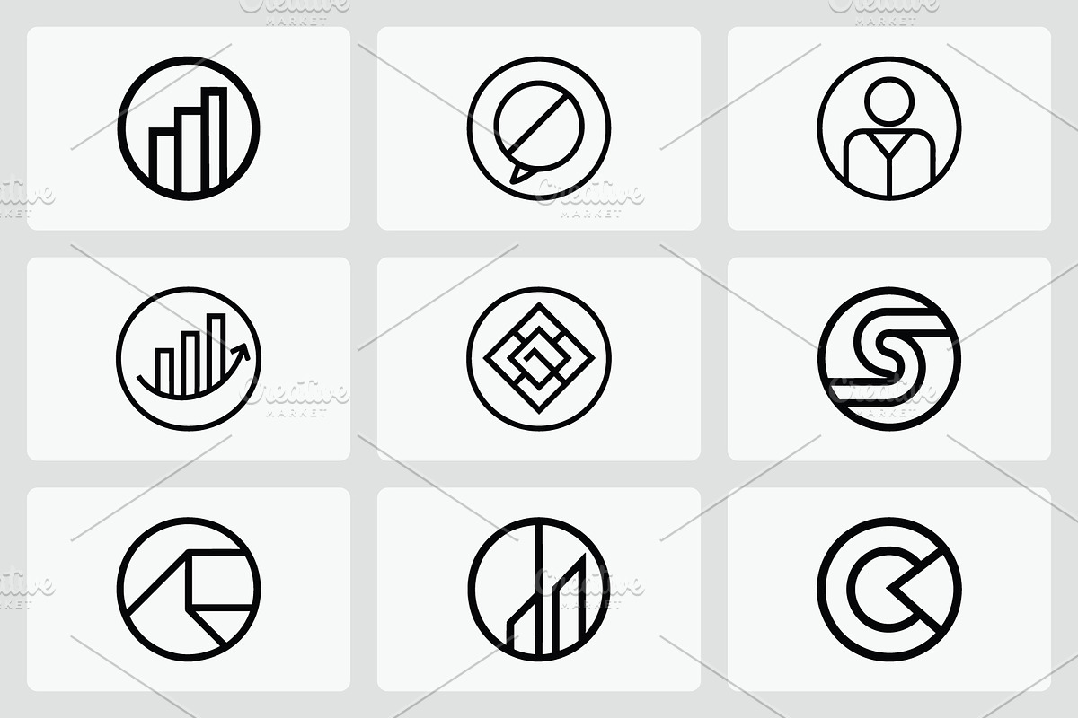 Minimalist Business Icon Pack, a Branding & Logo Template by Vectorium Studio (Photo 1 of 2)