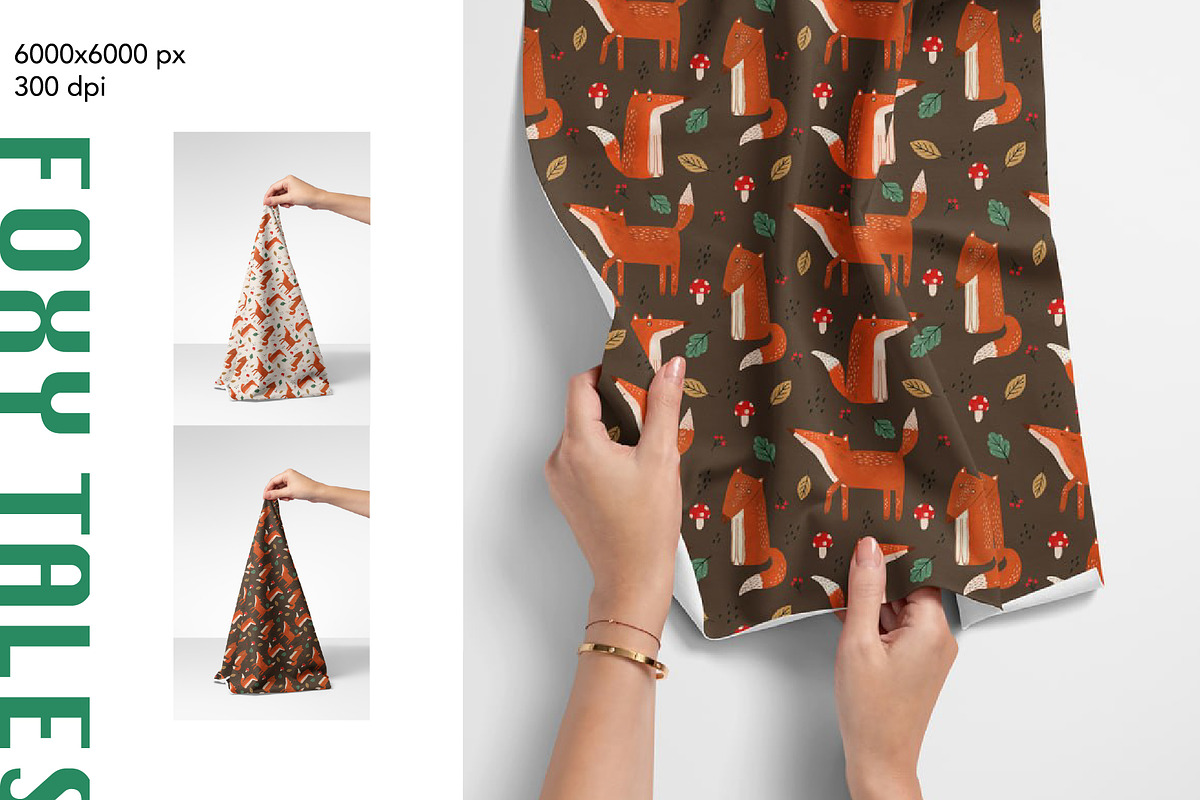 Foxy Tales — Seamless Patterns, a Pattern Graphic by Alona Savchuk (Photo 3 of 10)