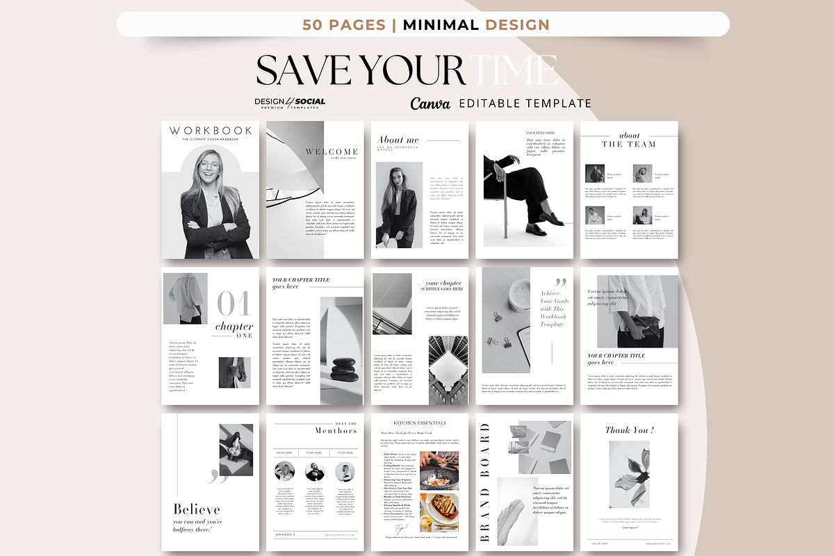 Coaching Workbook Canva Template preview 4