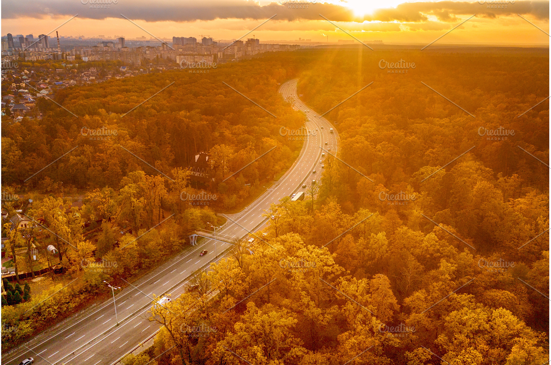 Road view from above, a Transportation Photo by Nature and travel