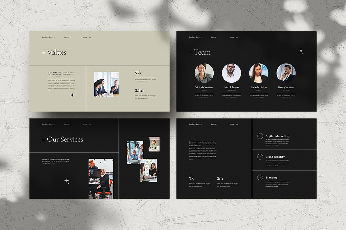 Services Guide Keynote Template, a Presentation Template by White Graphic (Photo 4 of 7)