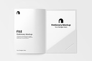 Stationery File Mockup PSD Template, an Advertising Mockup by graphypix (Thumbnail 3 of 4)