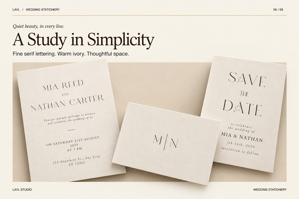 Elegant Wedding Invitation Set,Canva, an Invitation Template by Layl Atelier (Photo 5 of 7)