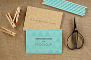 Envelope/card vol.1 -4 photo mockups, a Print Template by show it better (Thumbnail 2 of 4)