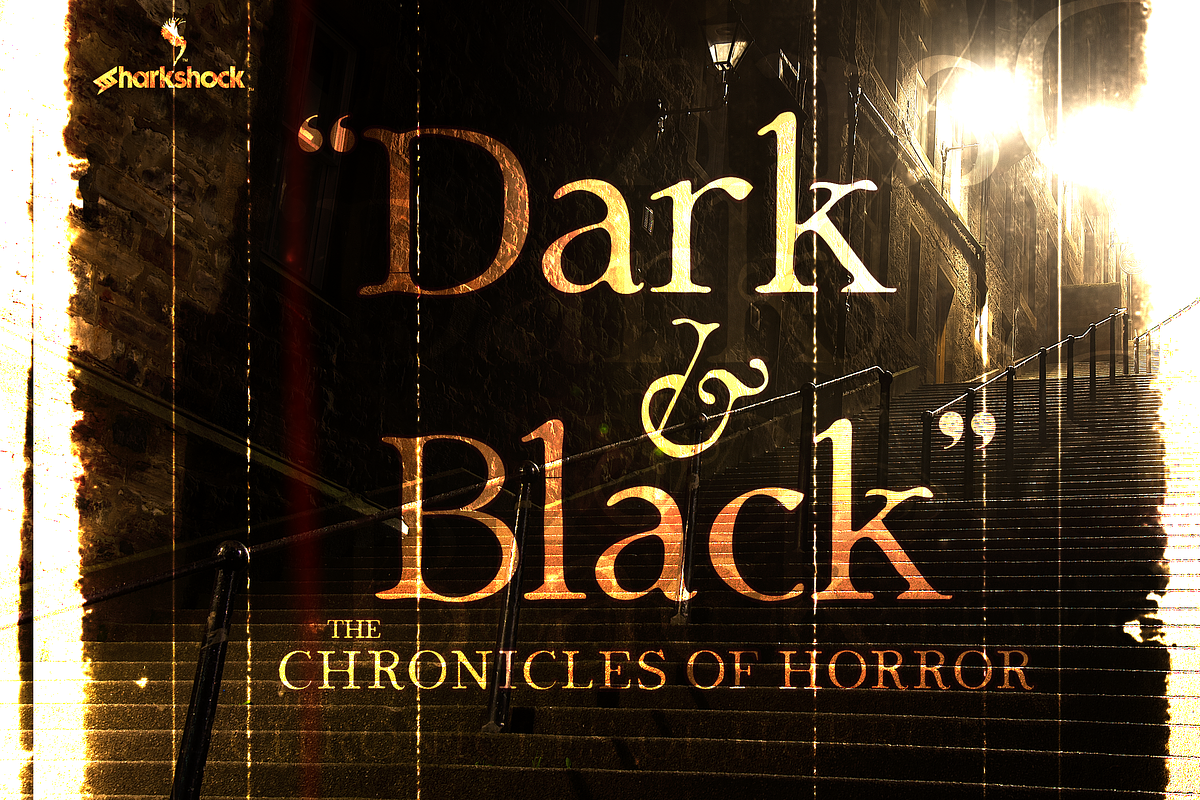 Dark & Black, a Serif Font by Sharkshock (Photo 1 of 2)