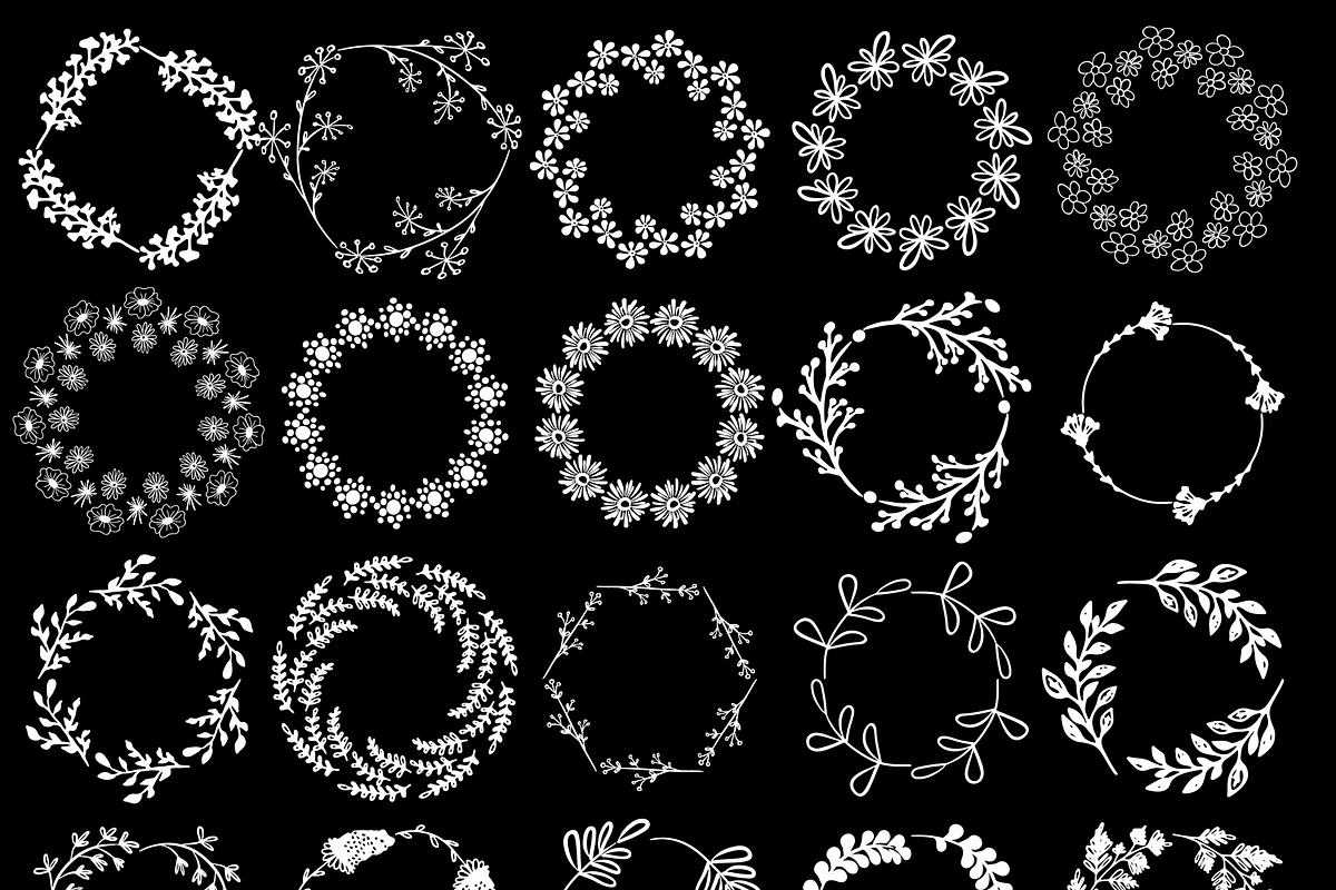 Hand drawn floral vector elements, an Object Graphic by bigmomentsdesign (Photo 10 of 10)