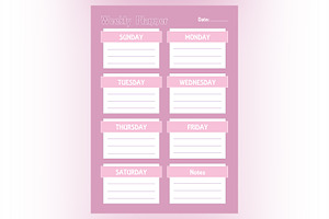 Weekly Planner Sheet Design-34