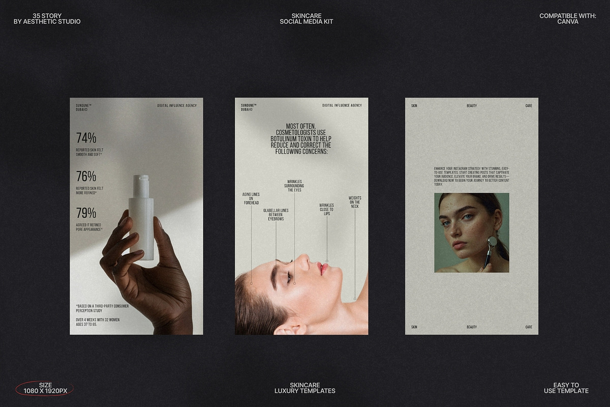 Skincare Canva Stories for Beauty preview 8