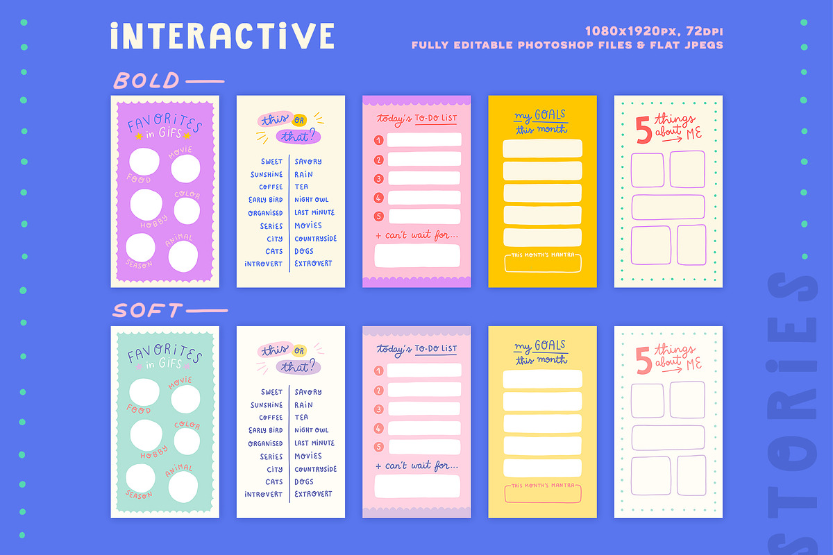 Fun Instagram Templates - Photoshop, a Social Media Template by Carole Chevalier (Photo 11 of 17)