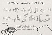 Workout Time | Whimsical Sketch Set, a Sport Illustration by Artalia (Thumbnail 3 of 4)