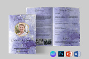 Purple Funeral Program Template, a Brochure Template by Designscozy (Thumbnail 4 of 8)
