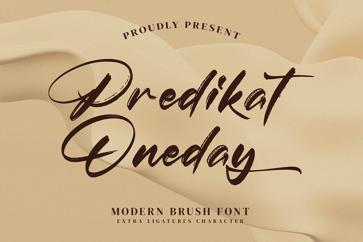 Predikat Oneday, a Script Font by Integritype Studio (Photo 1 of 15)