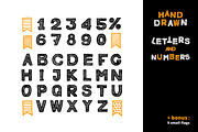 Striped alphabet & numbers, a Symbol Font by pinana_treeangle (Thumbnail 1 of 3)
