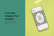 Vivid Vibes: Instagram Post Temp, a Social Media Template by Brighten Made (Thumbnail 1 of 5)