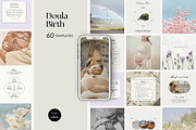 Doula Instagram Templates, a Social Media Template by Terraa Studio Design (Thumbnail 1 of 7)