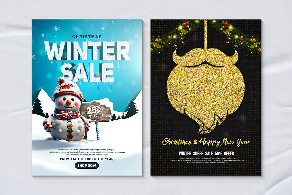 Christmas Bundle Vol.1, a Poster Template by Black Spade Design (Photo 3 of 6)