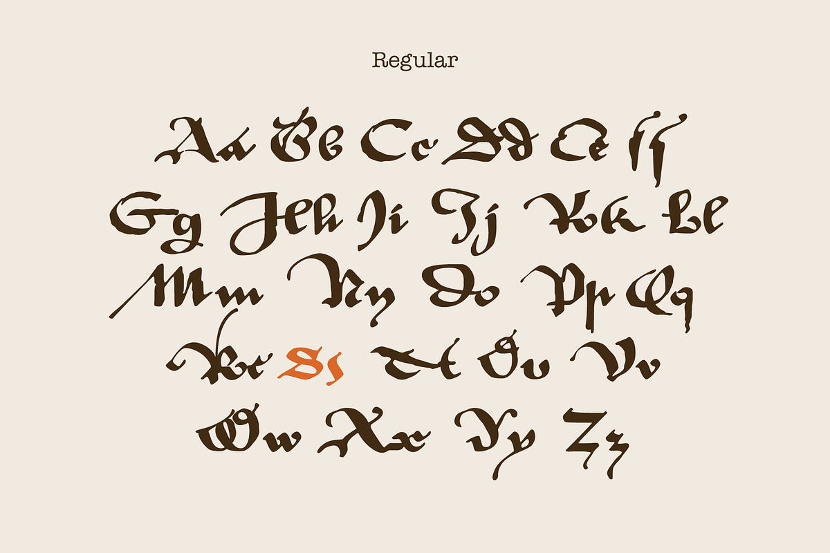 Valerius Elegant Blackletter Script, a Blackletter Font by kaer_shop (Photo 9 of 13)
