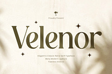 Velenor - Elegant Retro Serif Font