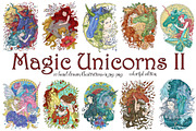 Magic Unicorns, part II, an Animal Illustration by Samiramay (Thumbnail 1 of 5)