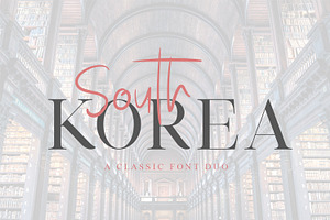 South Korea - Font Duo