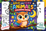 Bold and Easy Animals Coloring Book, an Animal Illustration by Ink Gallery (Thumbnail 1 of 4)