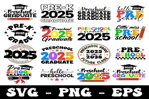 Preschool Graduate 2025 Svg Png, an Object Graphic by Digi_Design_World