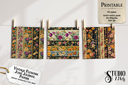 Vintage Flowers Junk Journal Papers, a Background Graphic by Studio 7766 (Thumbnail 3 of 3)