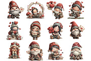 Valentine Romantic Gnome, an Illustration by Designking (Thumbnail 2 of 5)