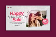 Valentine's Day Web Banner, a Social Media Template by Saman Osama (Thumbnail 1 of 3)