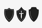 Medieval Shield Silhouette Bundle, an Illustration by Designs_River (Thumbnail 9 of 10)