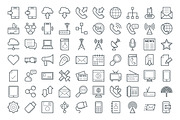 125 Communication Vector Icons, an Outline Icon by Vectors Market (Thumbnail 2 of 3)