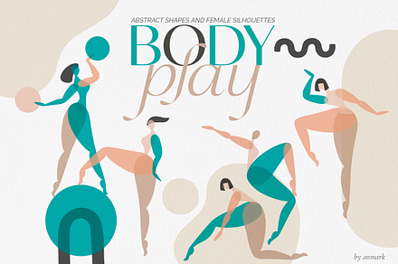 Body Play. Abstract Female Body, a Person Illustration by AnMark