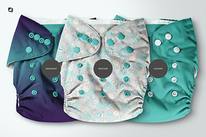 Reusable Cotton Diaper Mockup