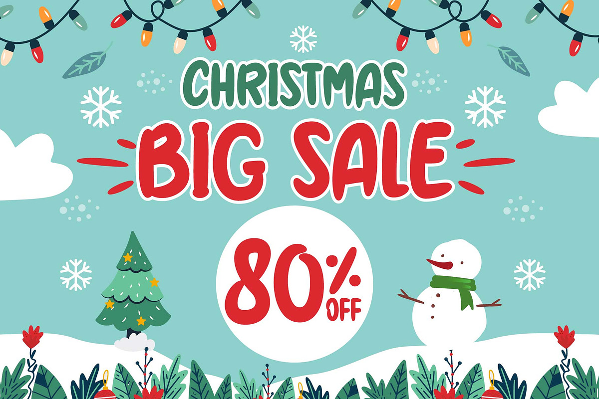Christmas Holiday Font, a Handwritten Font by KengGraphic (Photo 5 of 11)