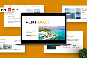 Rent Boat - Boat Powerpoint, a Presentation Template by Deepslide Studio