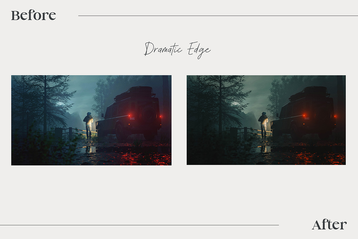 9 Cinematic Lightroom Presets, a Preset Add-On by ThemeTango (Photo 2 of 10)