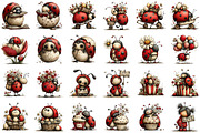 Whimsical Ladybug Clipart, an Illustration by Sublimation Artist (Thumbnail 3 of 7)